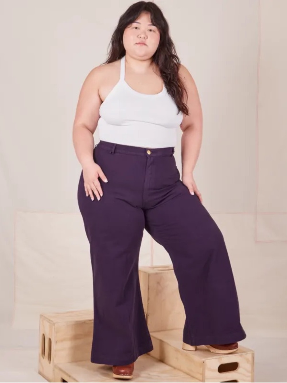 BIG BUD PRESS - Purple Bell Bottoms in 1XL